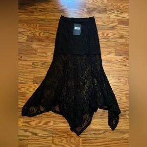 Killstar Rosa lace maxi skirt